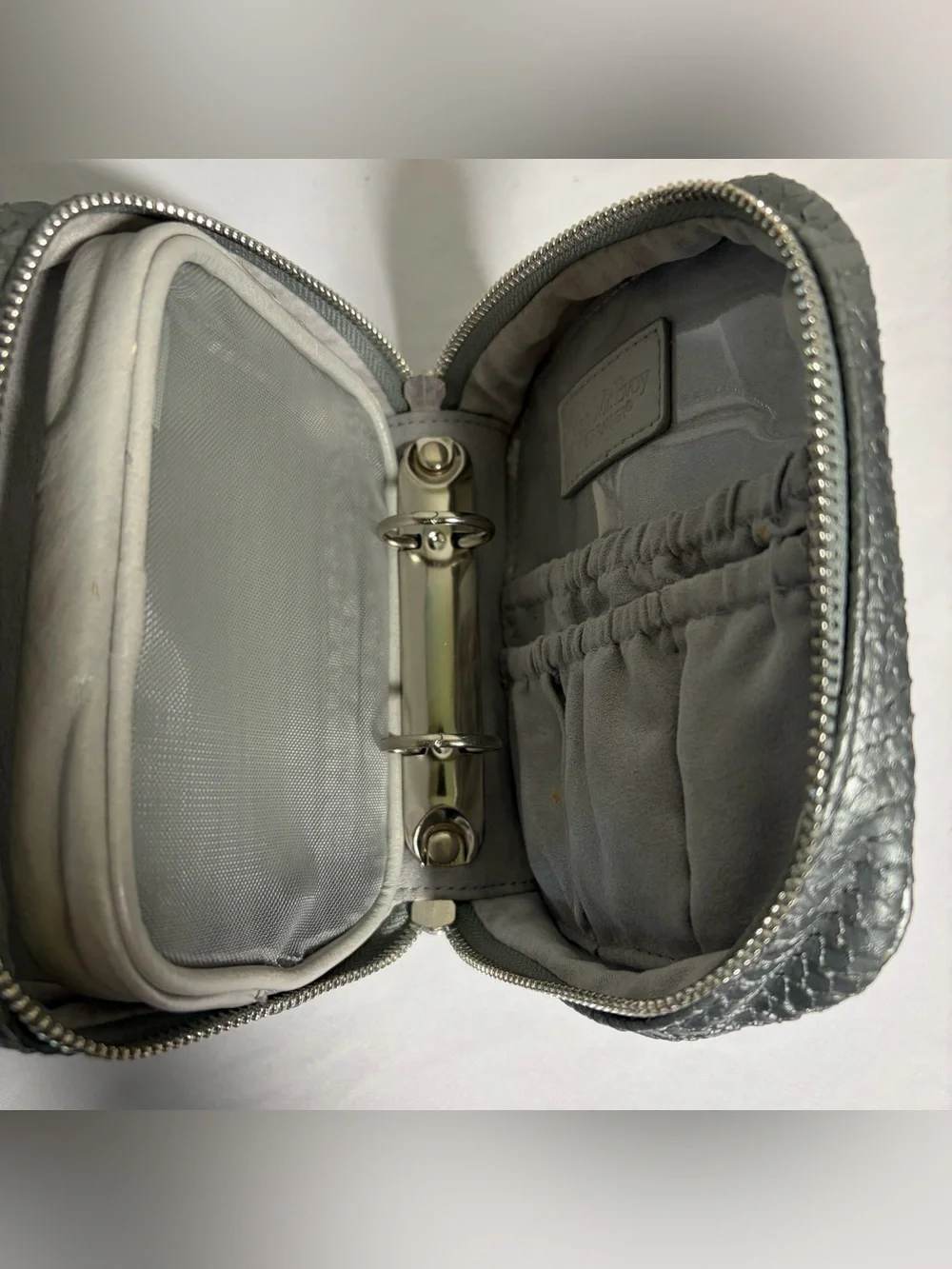 Trish McEvoy Gunmetal Reptile Cosmetic Planner